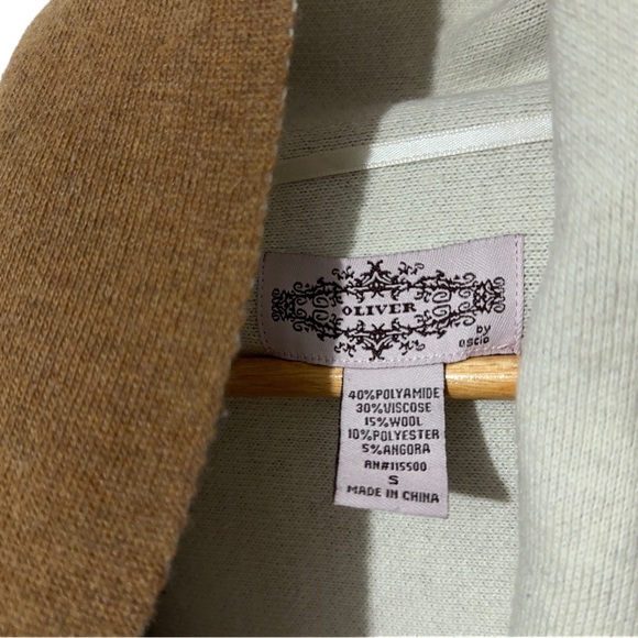 Oliver by Oscio Wool Angora Wrap Poncho with Fringe Edge - Picture 2 of 5